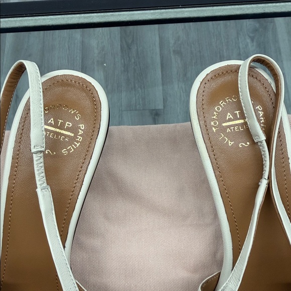 ATP Atelier Mira Linen Nappa Heels in Linen - Picture 8 of 12